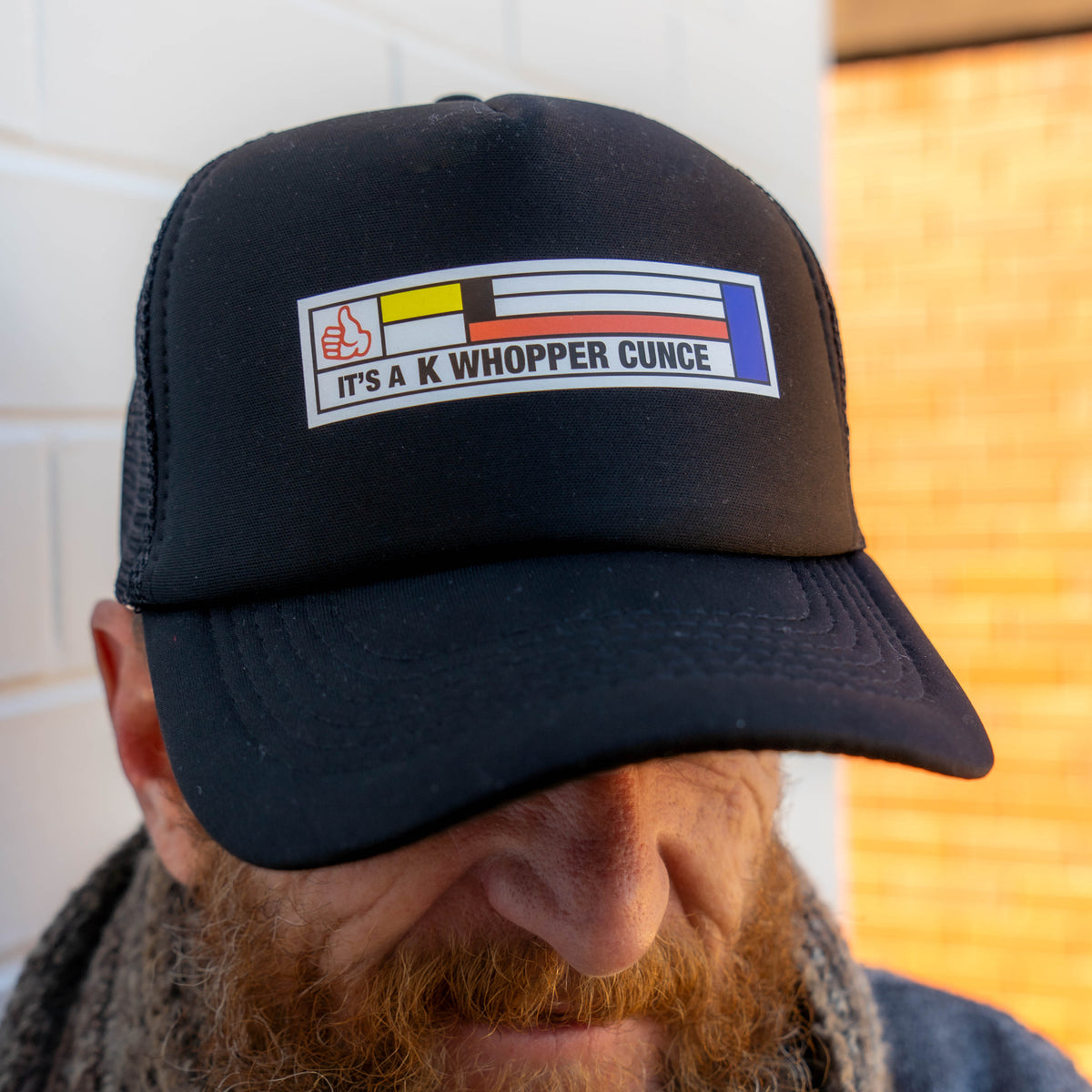 'It's a K Whopper Cunce' Trucker Cap | Mansfield Worm Farm | @paul ...